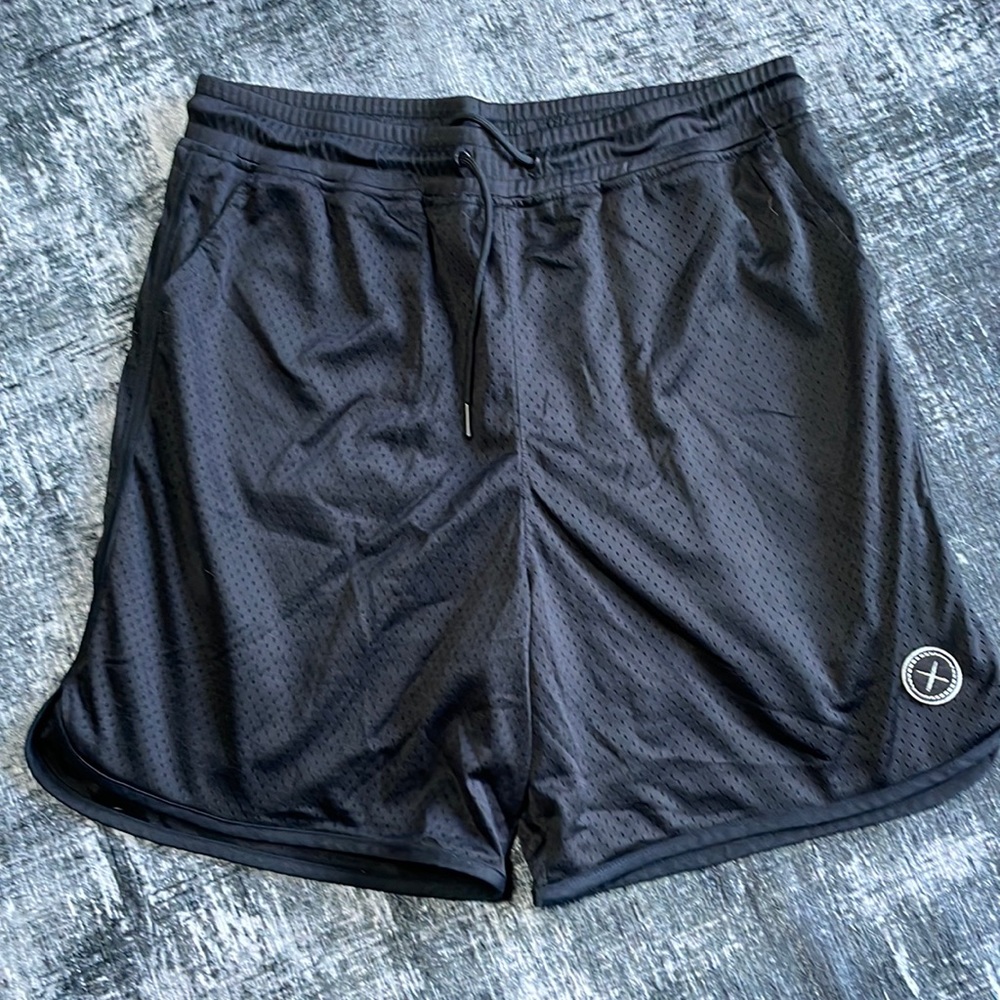 Cuts mesh shorts